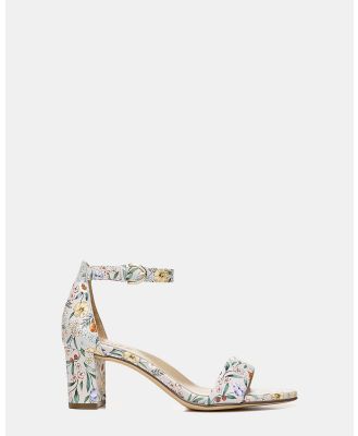 Naturalizer - Vera Heeled Sandal - Mid-low heels (Satin Pearl Floral) Vera Heeled Sandal