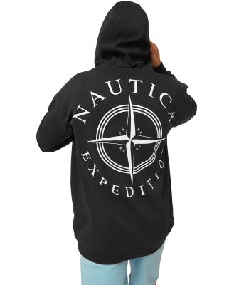 NAUTICA - Compass Collection Pacific Heavyweight Hoodie - Jumpers & Cardigans (BLACK) Compass Collection Pacific Heavyweight Hoodie