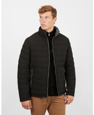 NAUTICA - Jersey Reversible Padded Jacket - Coats & Jackets (BLACK) Jersey Reversible Padded Jacket