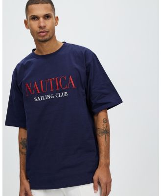 NAUTICA - Wickham Oversized T Shirt - T-Shirts & Singlets (Dark Navy) Wickham Oversized T-Shirt
