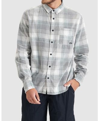Nena & Pasadena - Match Cord Long Sleeve Shirt - Shirts & Polos (Silver Pine & White Check) Match Cord Long Sleeve Shirt