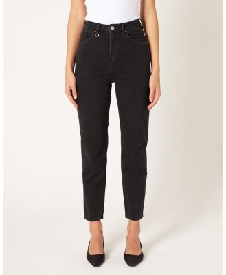 Neuw - Lola Mom Jeans - High-Waisted (Black Earth) Lola Mom Jeans