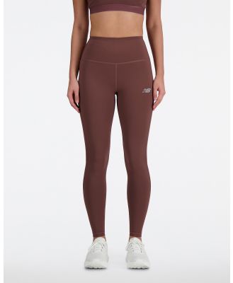 New Balance - 27 Sleek High Rise Leggings - Pants (Licorice) 27 Sleek High Rise Leggings