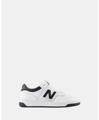 New Balance - 480 V1 Self Fastening Pre School - Sneakers (White/Black) 480 V1 Self-Fastening Pre-School