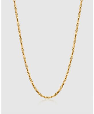 Nialaya Jewellery - Men's Gold Modern Figaro Belcher Chain - Jewellery (Gold) Men's Gold Modern Figaro Belcher Chain