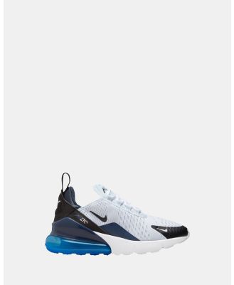 Nike - Air Max 270 Grade School  - Sneakers (Football Grey/Black/Blue) Air Max 270 Grade School