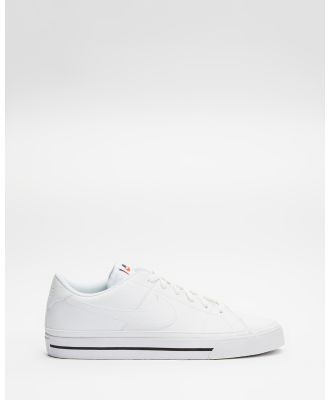 Nike - Court Legacy Next Nature   Men's - Lifestyle Sneakers (White, White & Black) Court Legacy Next Nature - Men's