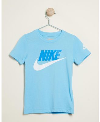Nike - Futura Evergreen SS Tee   Kids - T-Shirts & Singlets (Aquarius Blue) Futura Evergreen SS Tee - Kids
