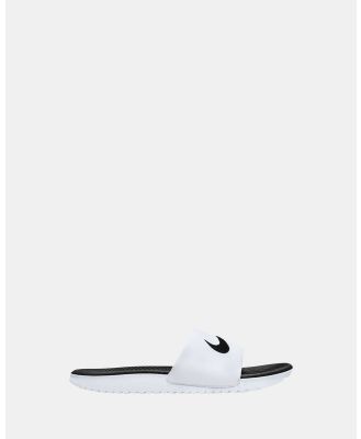 Nike - Kawa Slides - Sandals (White/Black) Kawa Slides