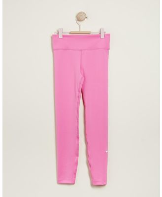 Nike - Leggings   Teens - Pants (Playful Pink & White) Leggings - Teens