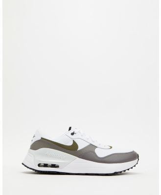 Nike - Nike Air Max SYSTM - Lifestyle Sneakers (White & Olive) Nike Air Max SYSTM