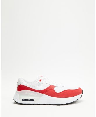 Nike - Nike Air Max SYSTM   Men's - Lifestyle Sneakers (White, University Red, Photon Dust & Black) Nike Air Max SYSTM - Men's