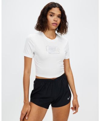 Nike - Nike Sportswear Slim Cropped Polo - T-Shirts & Singlets (White) Nike Sportswear Slim Cropped Polo