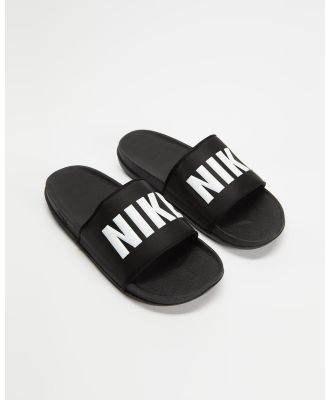 Nike - Offcourt Slides   Men's - Casual Shoes (Black & White) Offcourt Slides - Men's