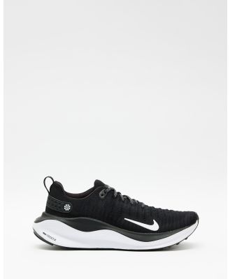 Nike - React Infinity Run Flyknit 4   Men's - Performance Shoes (Black, White & Dark Grey) React Infinity Run Flyknit 4 - Men's