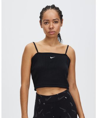 Nike - Ribbed Crop Top - Cropped tops (Black & White) Ribbed Crop Top