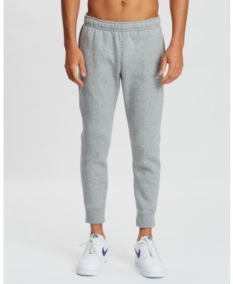 Nike - Sportswear Club Fleece Jogger Pants - Sweatpants (​Dark Grey Heather, Matte Silver & White) Sportswear Club Fleece Jogger Pants