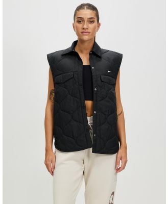 Nike - Sportswear Essential Vest - Coats & Jackets (Black & White) Sportswear Essential Vest