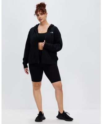Nike - Sportswear Fleece Full Zip Plus Size Hoodie - Sweats (Black & White) Sportswear Fleece Full-Zip Plus Size Hoodie
