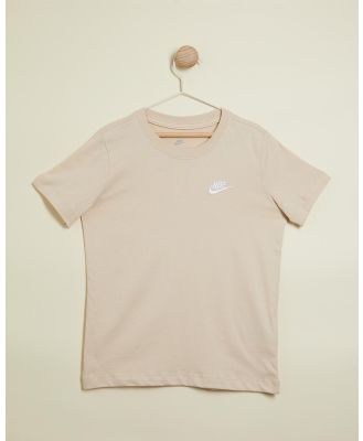 Nike - Sportswear Futura T Shirt   Teens - T-Shirts & Singlets (Sanddrift) Sportswear Futura T-Shirt - Teens