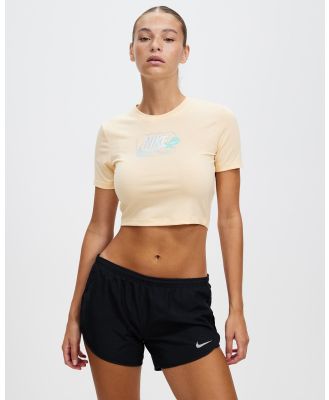 Nike - Sportswear OC1 Slim Crop Top - Short Sleeve T-Shirts (Ice Peach) Sportswear OC1 Slim Crop Top