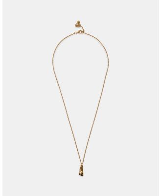 Nina Gordon  - Solo Tag Pendant Necklace - Jewellery (14K Vermeil) Solo Tag Pendant Necklace