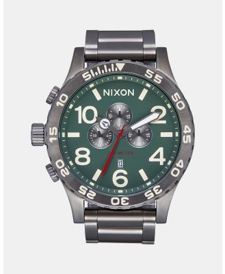 Nixon - 51 30 Chrono Watch - Watches (Light Gunmetal & Dk Forest) 51-30 Chrono Watch