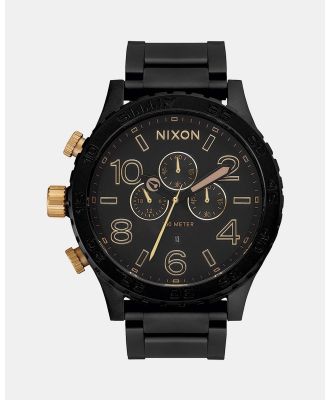 Nixon - 51 30 Chrono Watch - Watches (Matte Black & Gold) 51-30 Chrono Watch