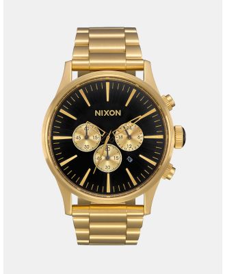 Nixon - Sentry Chrono Watch - Watches (All Gold & Black) Sentry Chrono Watch