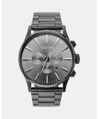 Nixon - Sentry Chrono Watch - Watches (All Gunmetal) Sentry Chrono Watch
