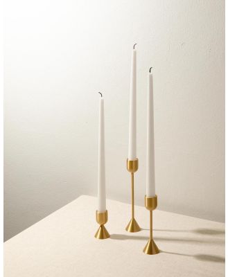 No.22 - Gold Candlestick Holder Large - Home (Gold) Gold Candlestick Holder