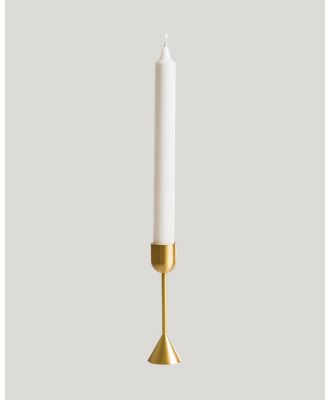 No.22 - Gold Candlestick Holder Medium - Home (Gold) Gold Candlestick Holder