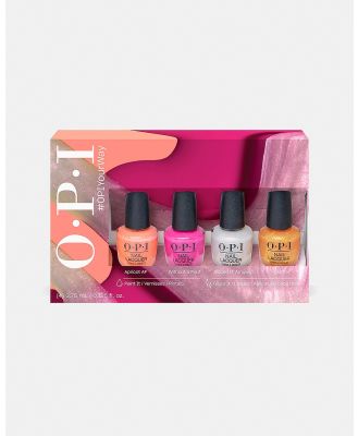 O.P.I - O.P.I Your Way Nail Lacquer Mini 4 Pack Gift Set - Beauty (15ml) O.P.I Your Way Nail Lacquer Mini 4-Pack Gift Set