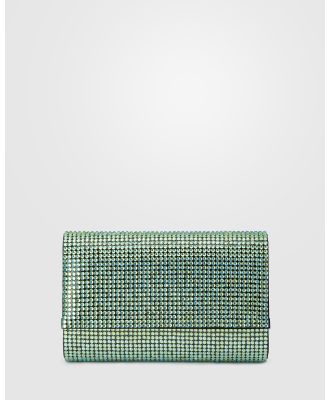 Olga Berg - Liv Crystal Clutch - Clutches (Green) Liv Crystal Clutch