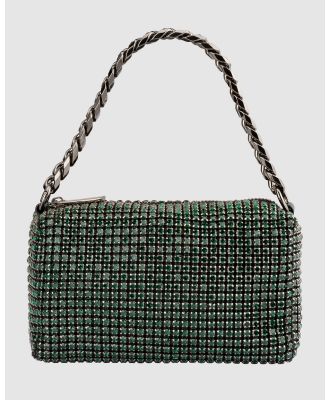 Olga Berg - Robbie Crystal Loaf Bag - Clutches (Emerald) Robbie Crystal Loaf Bag