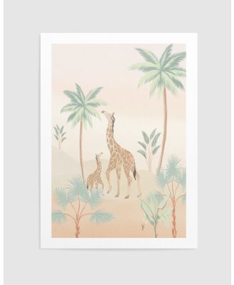 Olive et Oriel - Jungle Giraffes - Home (Jungle Giraffes Art Print) Jungle Giraffes