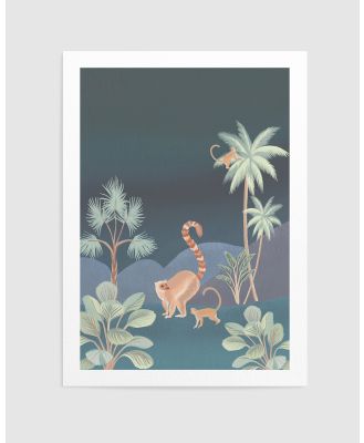 Olive et Oriel - Jungle Monkeys In Midnight - Home (Jungle Monkeys Art Print) Jungle Monkeys In Midnight