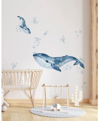 Olive et Oriel - Whales & Bubbles Decal Set - Home (Whales & Bubbles Decal Set) Whales & Bubbles Decal Set