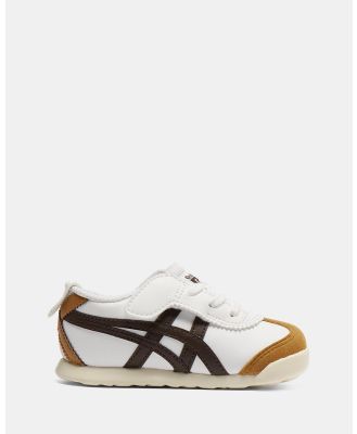 Onitsuka Tiger - MEXICO 66 KIDS   Unisex - Sneakers (White/Licorice Brown) MEXICO 66 KIDS - Unisex