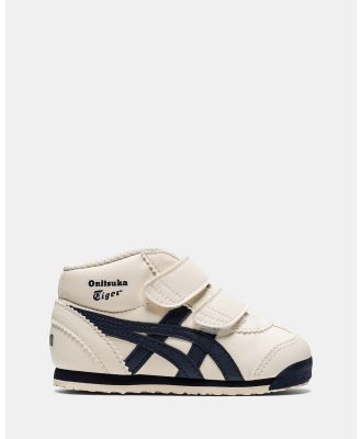 Onitsuka Tiger - Mexico Mid Runner   Kids - Sneakers (Birch & India Ink) Mexico Mid Runner - Kids