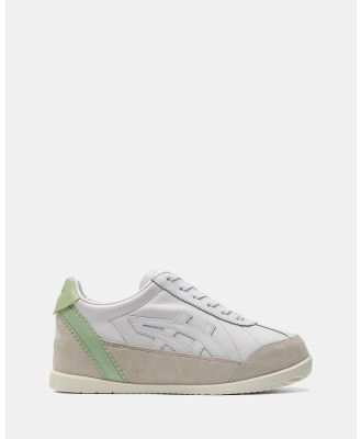 Onitsuka Tiger - MOLLETY   Unisex - Sneakers (White & Green Fig) MOLLETY - Unisex