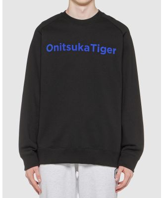 Onitsuka Tiger - Sweat Top   Unisex - Sweats (Black) Sweat Top - Unisex