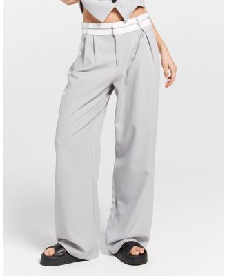 ONLY - Malika Detail Pant - Pants (Grey) Malika Detail Pant