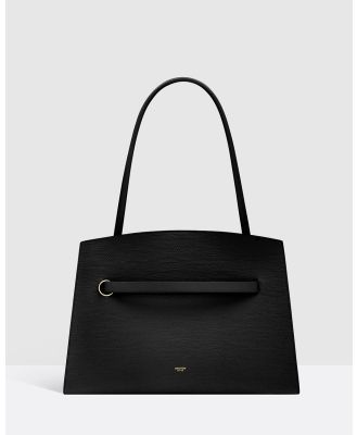 Oroton - Audrey Three Pocket Day Bag - Handbags (Black) Audrey Three Pocket Day Bag