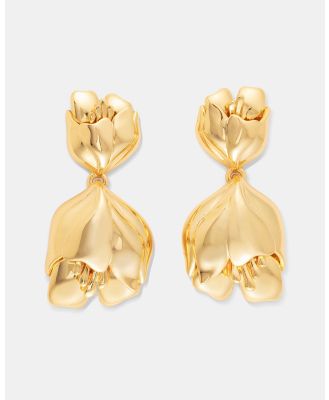 Oroton - Tulip Drop Earrings - Jewellery (Gold) Tulip Drop Earrings