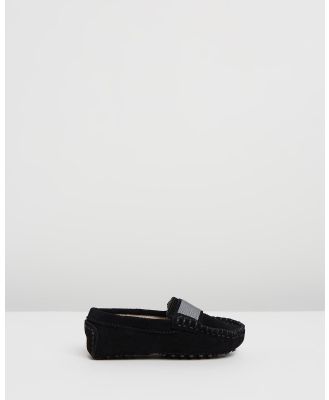 Oscars For Kids - Milan Loafers Infant - Dress Shoes (Black Suede) Milan Loafers Infant