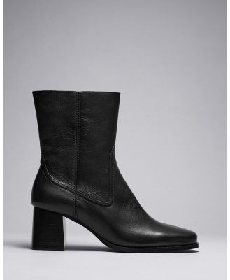 & Other Stories - Classic Leather Ankle Boots - Boots (Black Dark) Classic Leather Ankle Boots