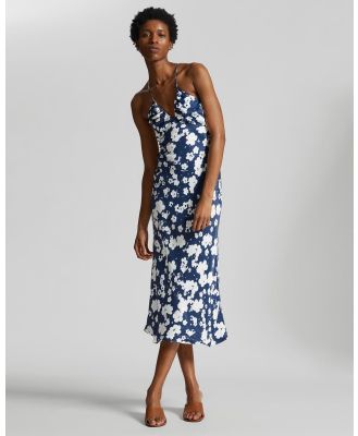 & Other Stories - Open Back Strappy Dress - Dresses (Blue & White Floral Aop) Open-Back Strappy Dress
