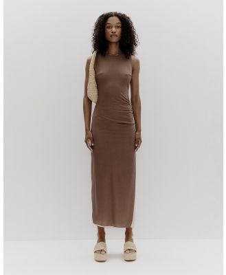 Ownley - Chameleon Midi Dress - Bodycon Dresses (Brown) Chameleon Midi Dress