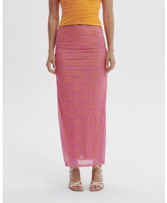 Ownley - Desire Mesh Skirt - Skirts (Pink) Desire Mesh Skirt